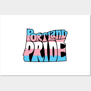 Portland Pride Festival - Trans - Oregon Silhouette Posters and Art